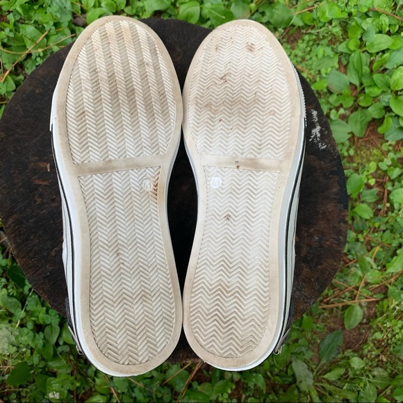 Moda in Pelle white navy leather buckle trainers - Picture 15 of 15